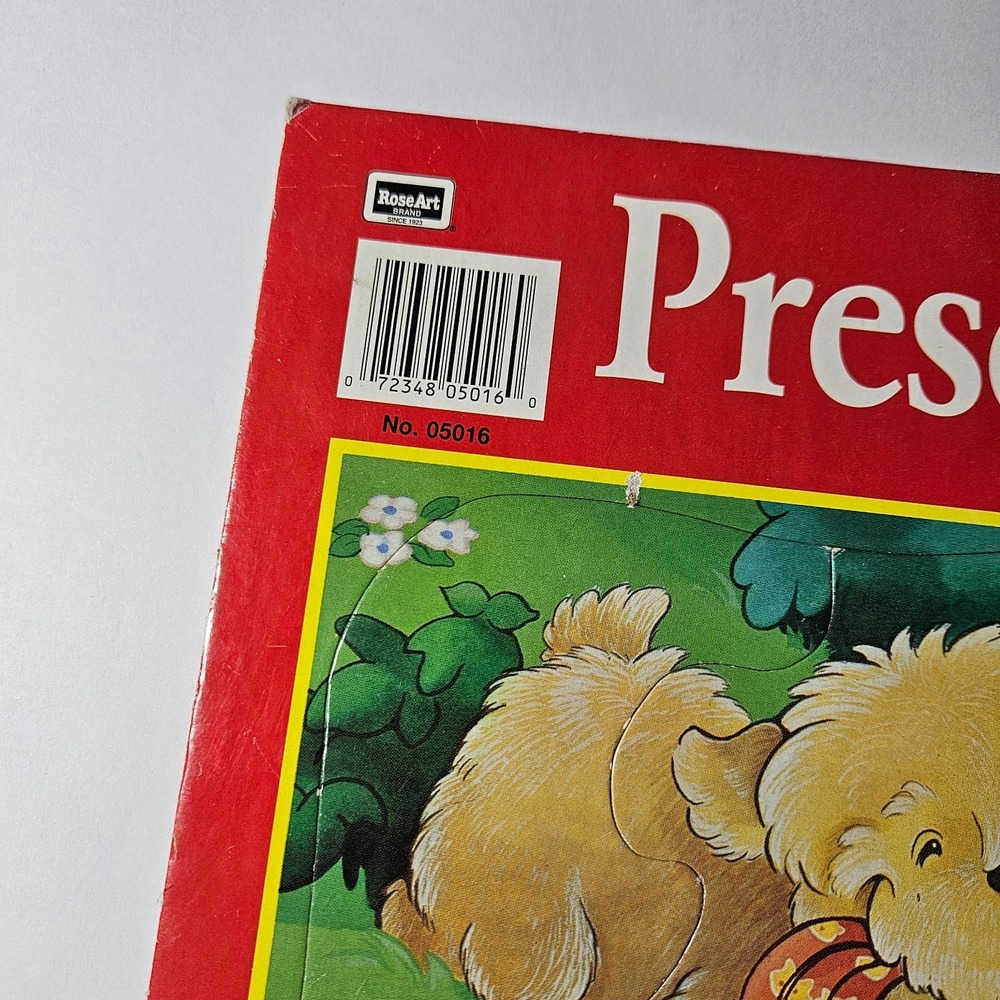 Vintage Puzzle Puzzle Frame Tray Board Preschool 1993 7 Piece Cardboard - Picture 3 of 4